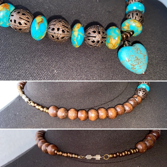 Copper Turquoise, Copper Balls & Heart Turquoise - Picture 2 of 7